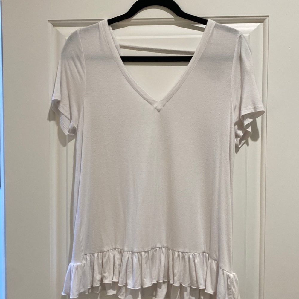 White soft chaser tee